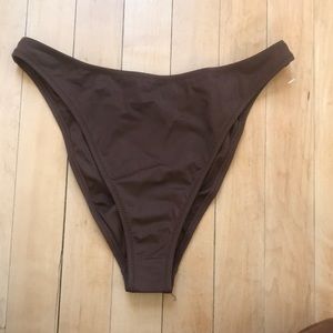Deep brown Medium PacSun bikini.